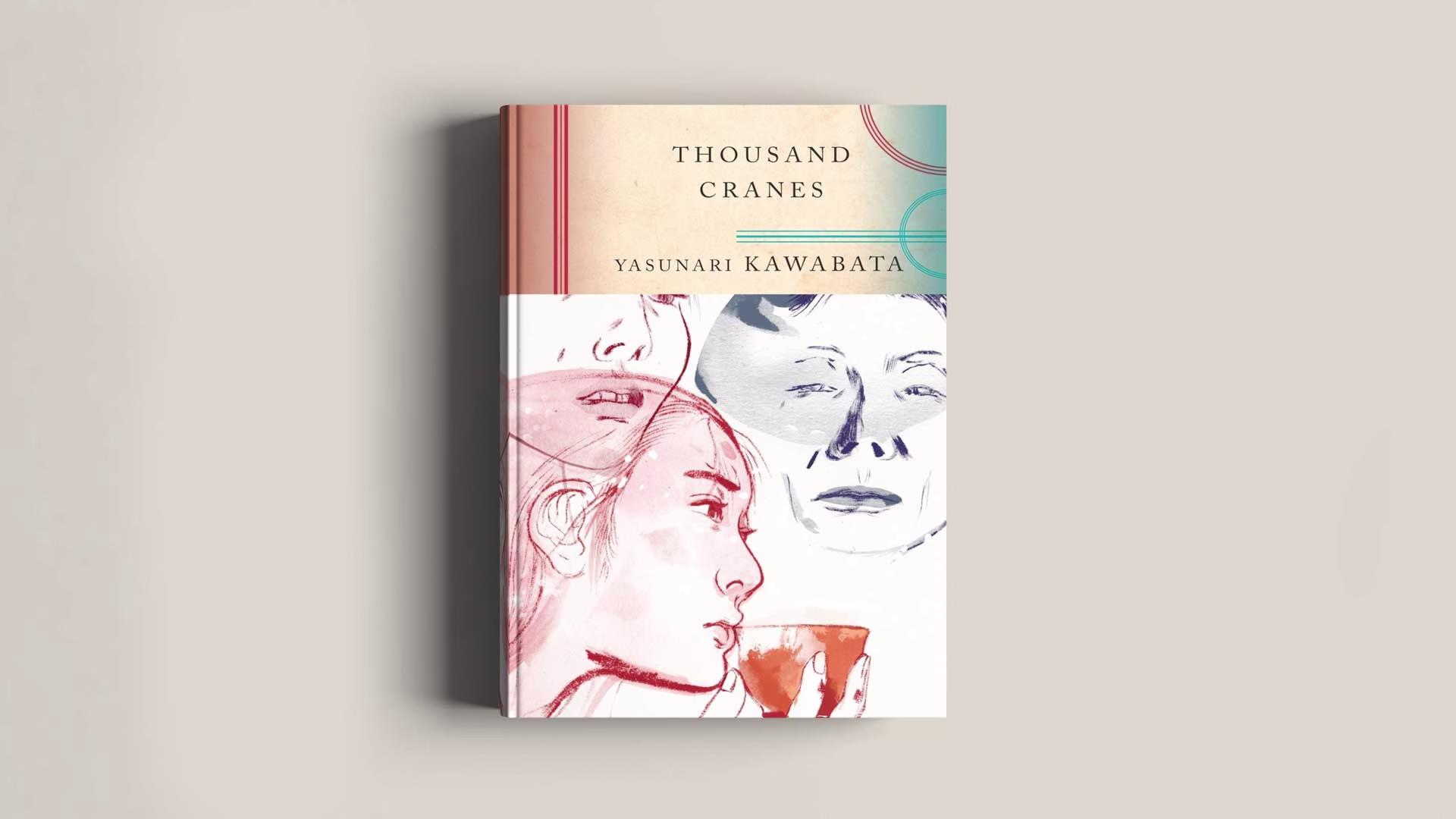 Cover of the book Thousand Cranes by Yasunari Kawabata on light background